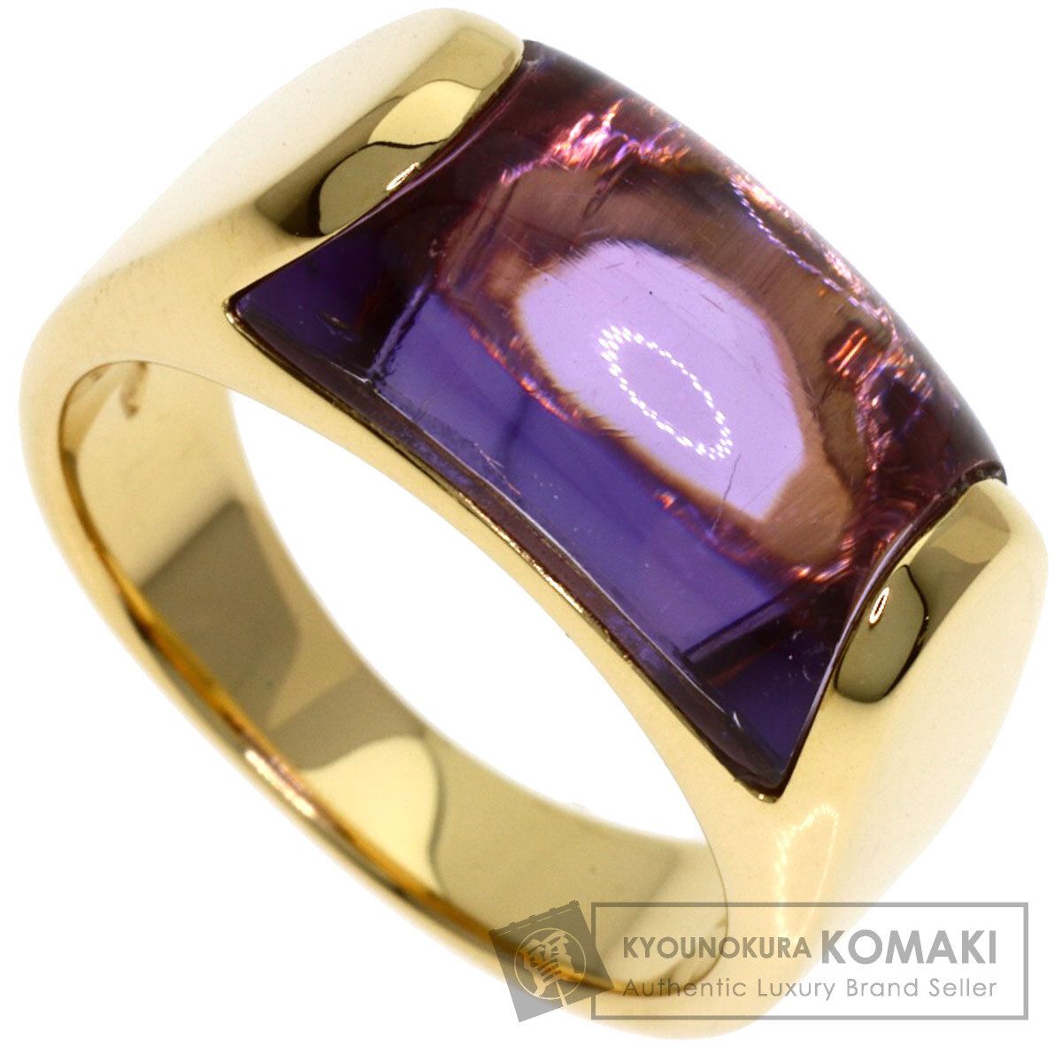 BVLGARI ブルガリ トロンケット アメジスト リング・指輪 K18YG レディース [中古]