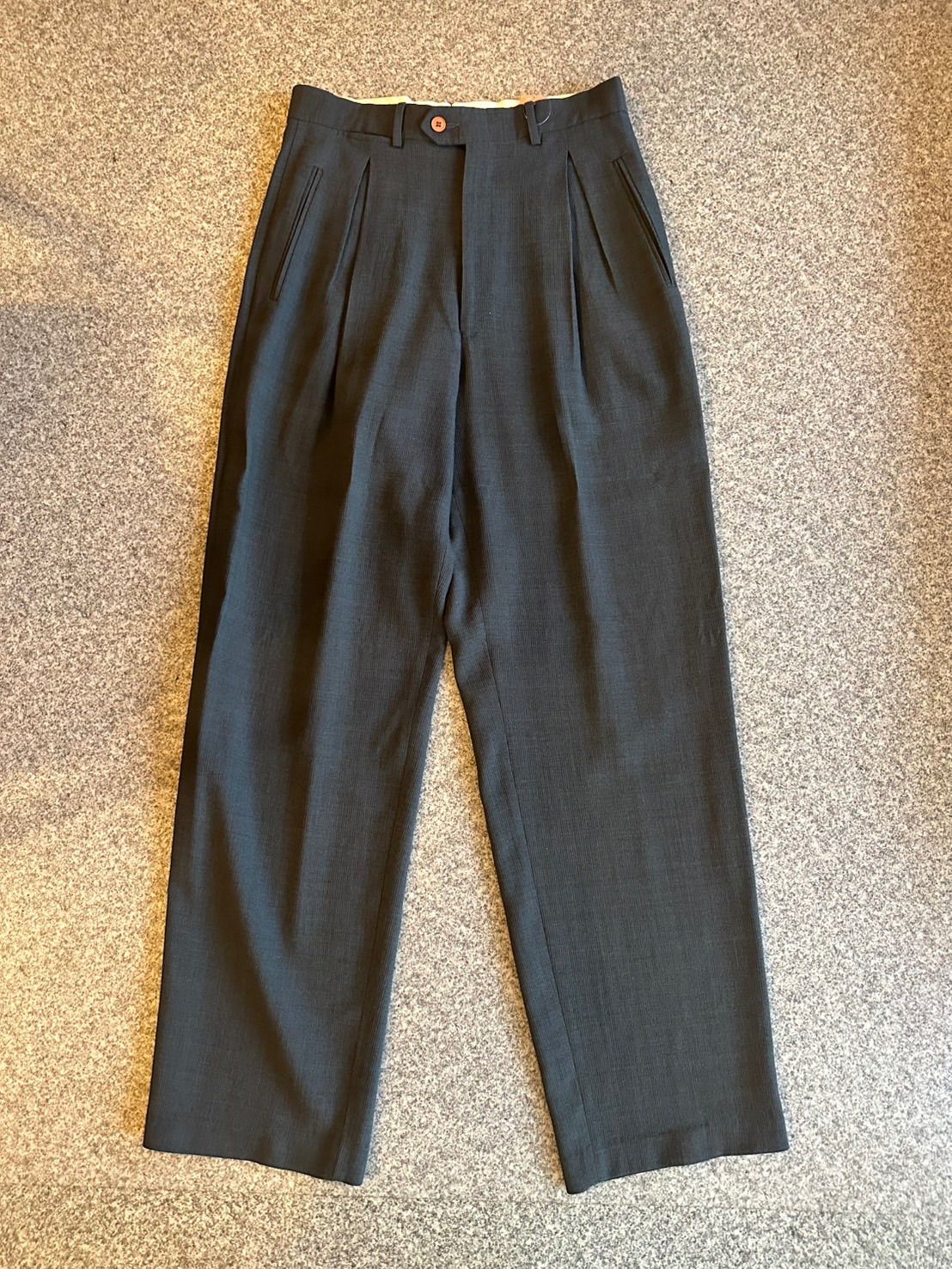 90s GIORGIO ARMANI レーヨンウール スラックスパンツ - メルカリ