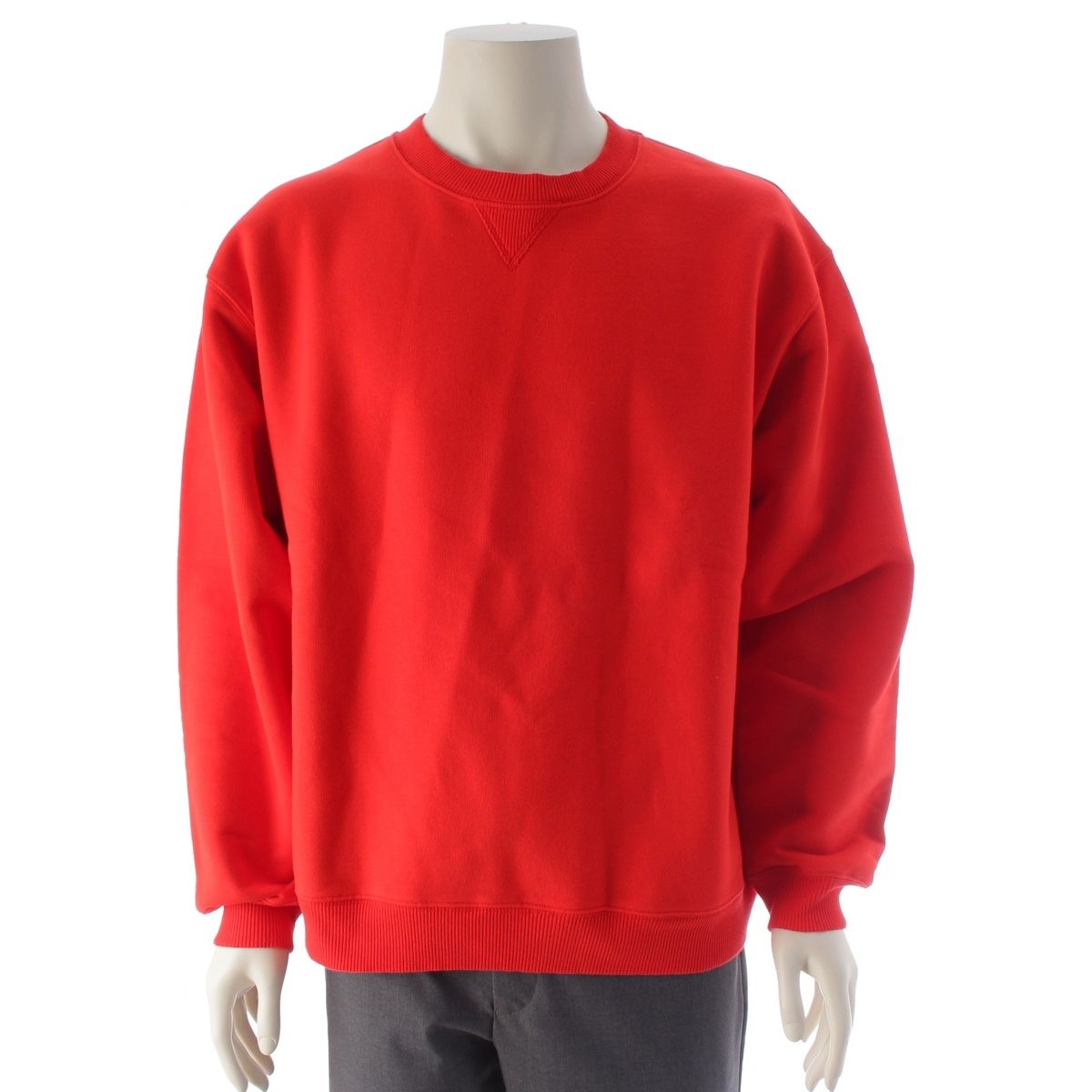 セリーヌ コットン ロゴ フリース スウェット シャツ トップス RY0SH1233.GHC4 レッド L【中古】