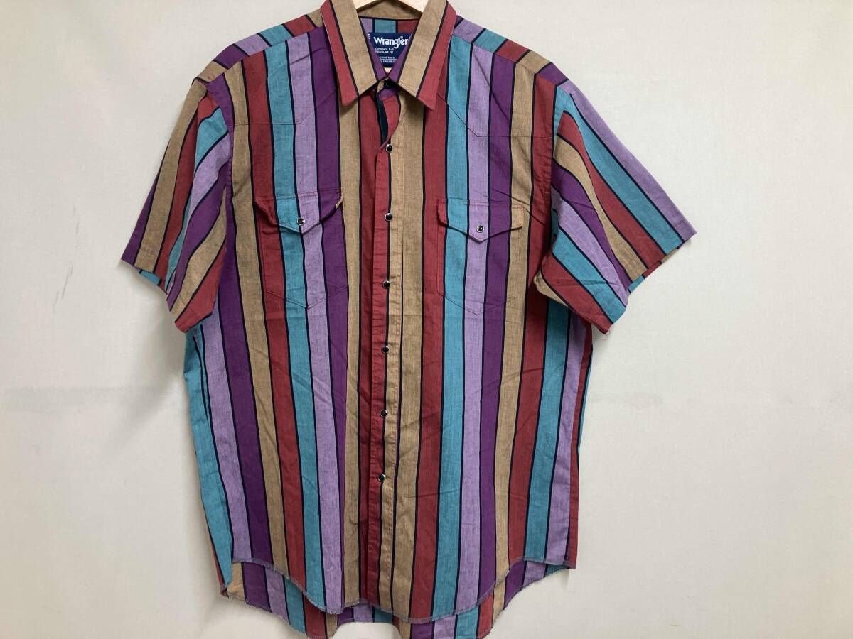 wrangler /ラングラー/USA製 /80s/半袖シャツ/レインボー