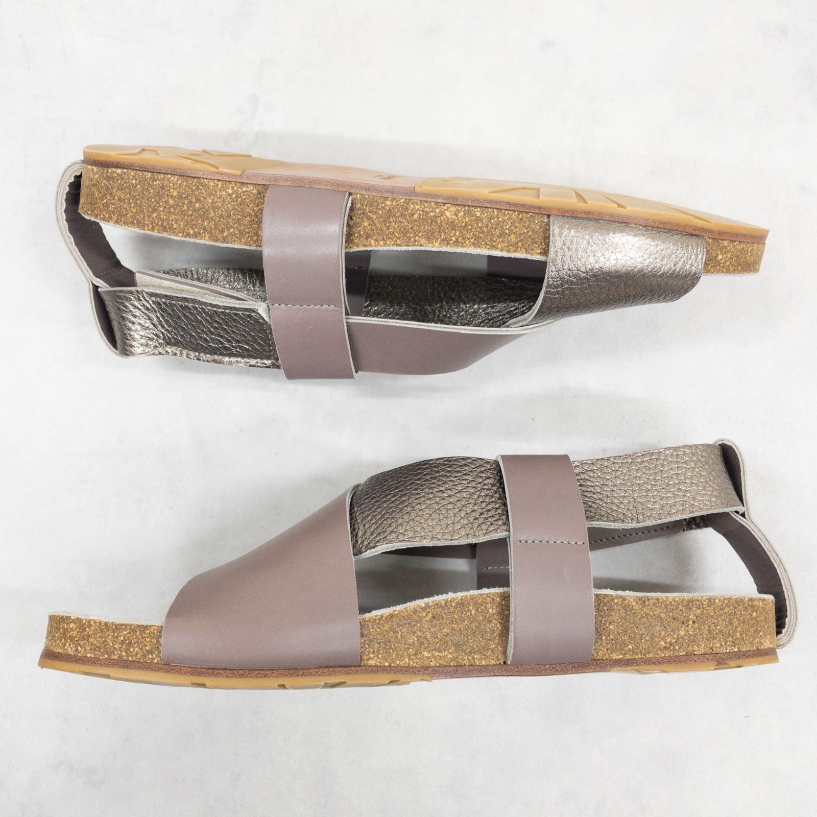 JIL SANDER ジルサンダー サンダル クロスストラップ レザー ブラウン 