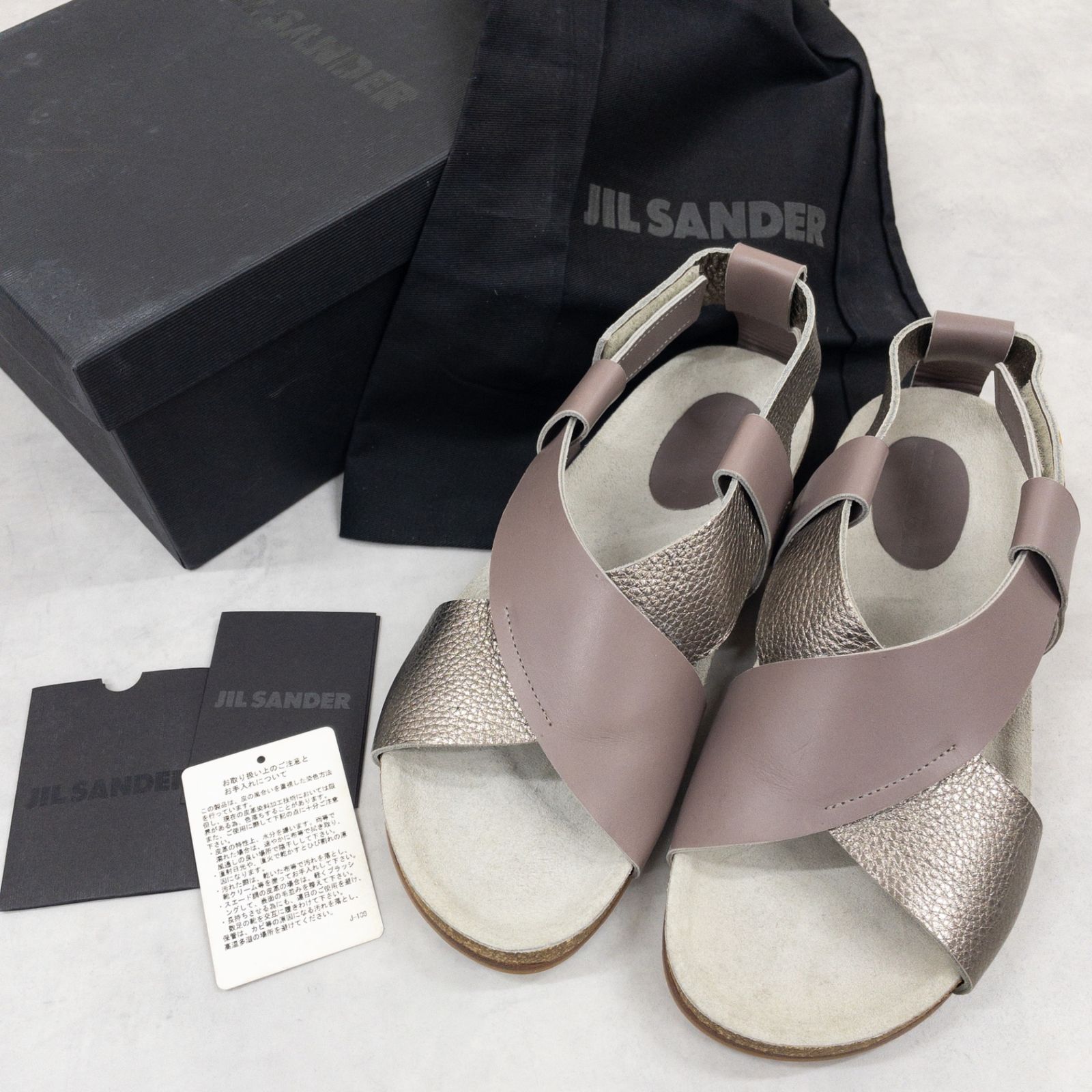 JIL SANDER クロスストラップ サンダル ジルサンダー