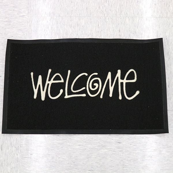 ステューシー STUSSY マット ウェルカムマット 玄関マット PVC ブラック インテリア【yy】【中古】4000004801100061
