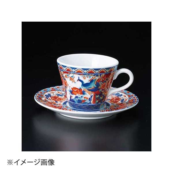【新品】孔雀伊万里コーヒー碗皿