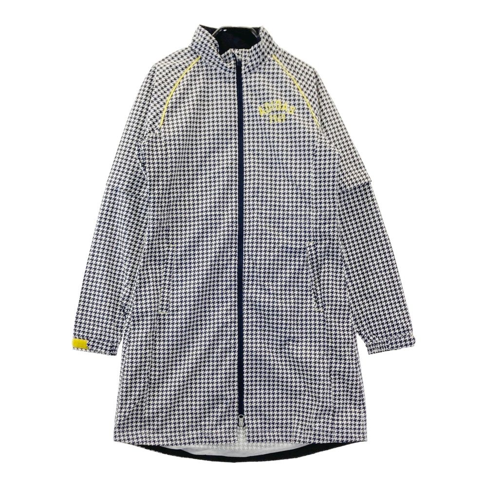 サイズ：M ADIDAS GOLF アディダスゴルフ N67882 2WAY レインワンピース 千鳥柄 ネイビー系 [240101705378] ゴルフウェア レディース ストスト