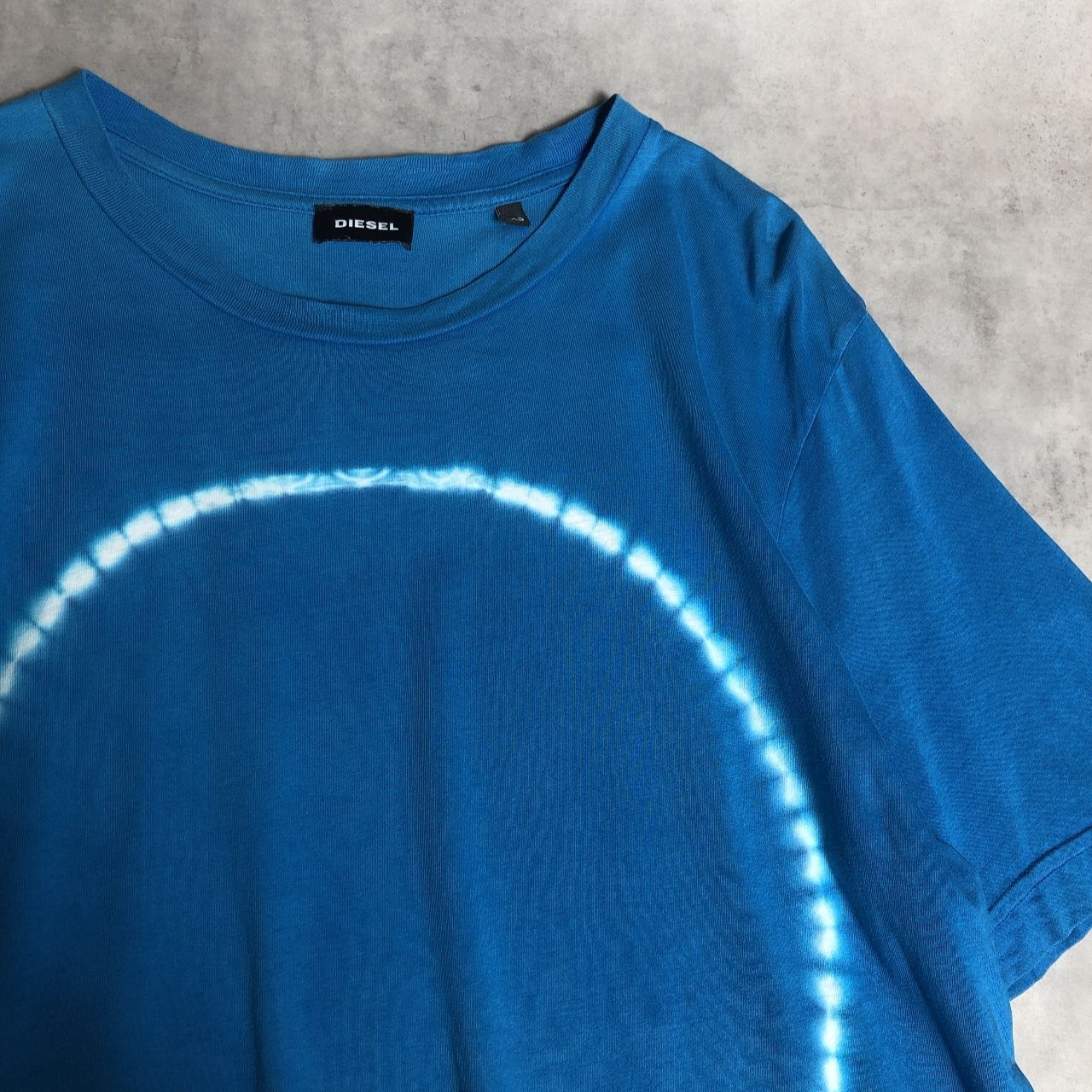 HQ206◇DIESEL : タイダイ染めTシャツ◇XS◇ブルー系 ディーゼル 