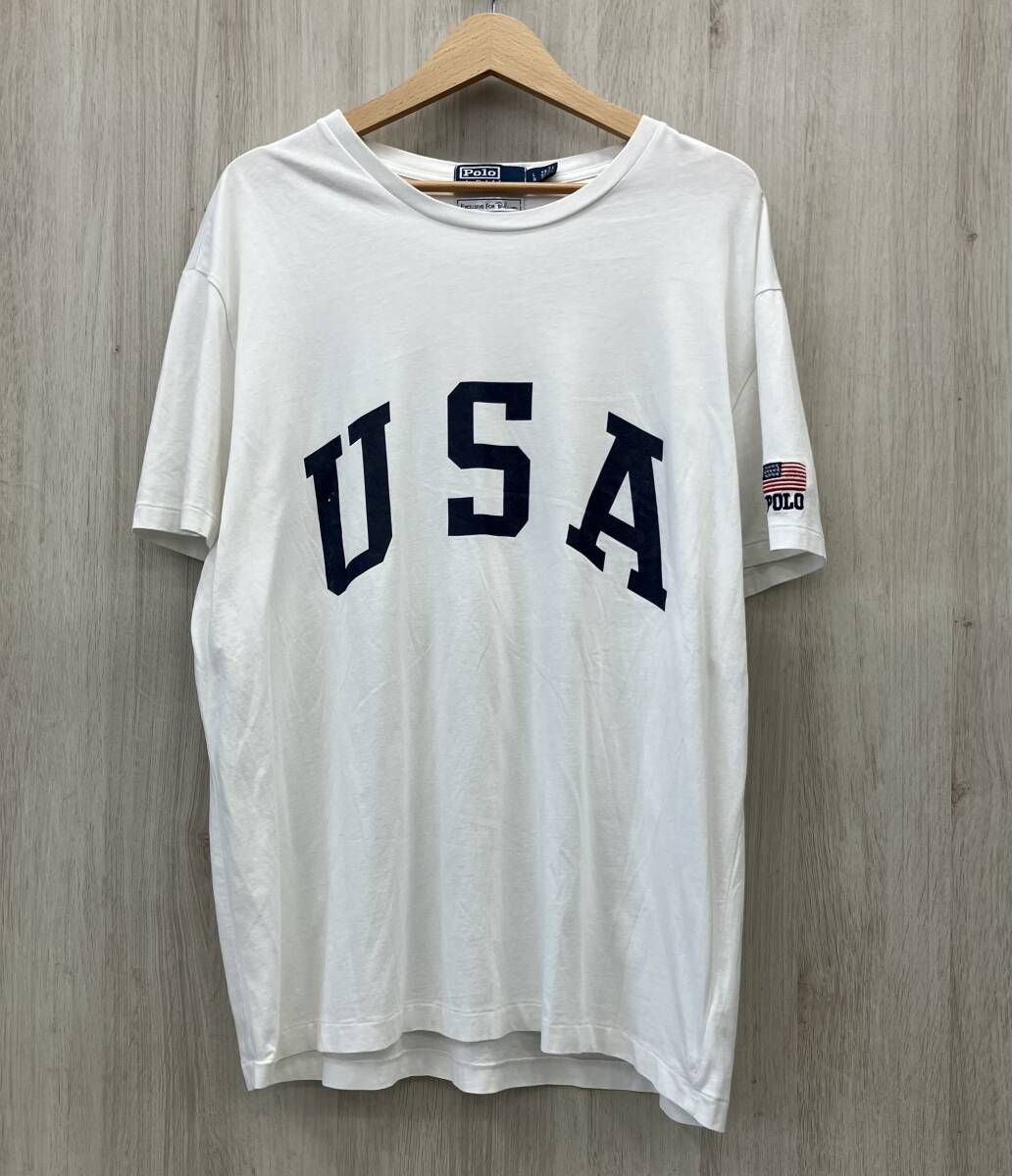 POLO RALPH LAUREN ポロ ラルフローレン Ron Herman ロン ハーマン short sleeve t shirt 半袖 T シャツ White ホワイト 白 USA 藤沢大庭店