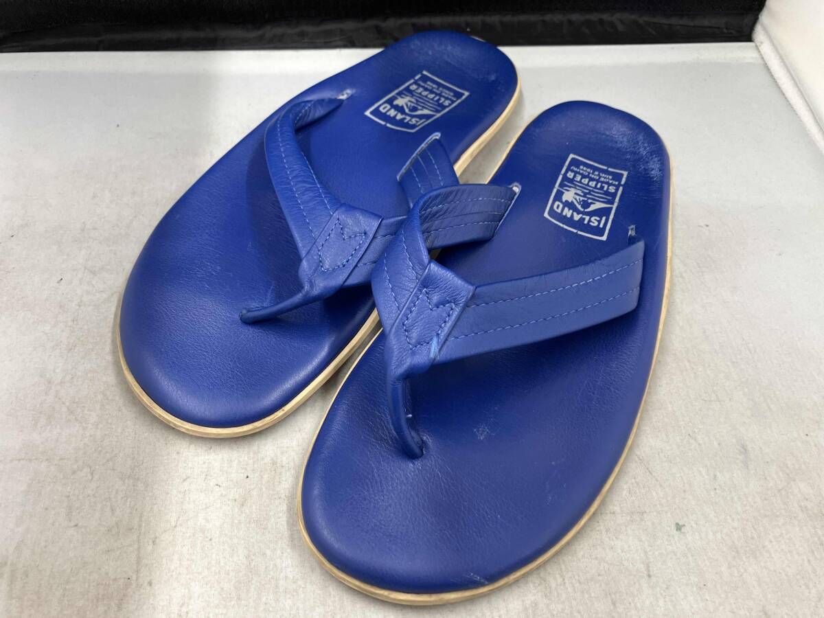 ISLAND SLIPPER/ピーチサンダル/サイズ10/全長28cm/ブルーカラー