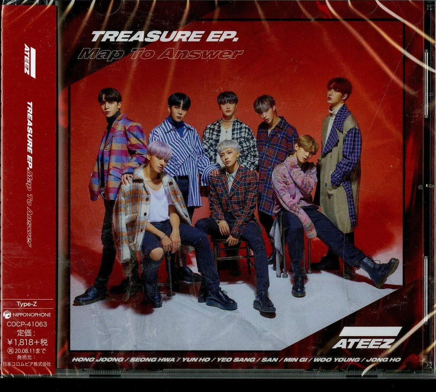 【CD】TREASURE EP. Map To Answer【Type-Z】 - ATEEZ