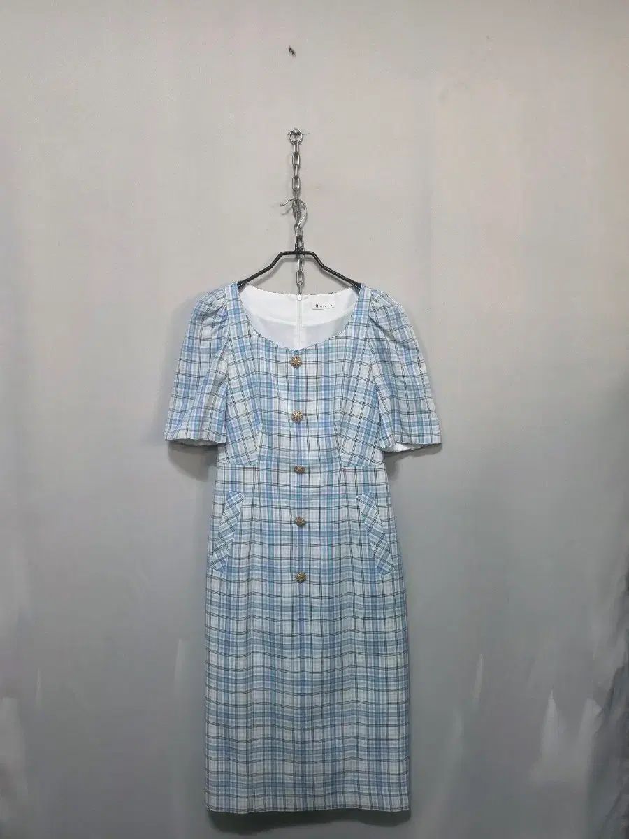 イッミシャ CHECK 半袖 ONE PIECE
