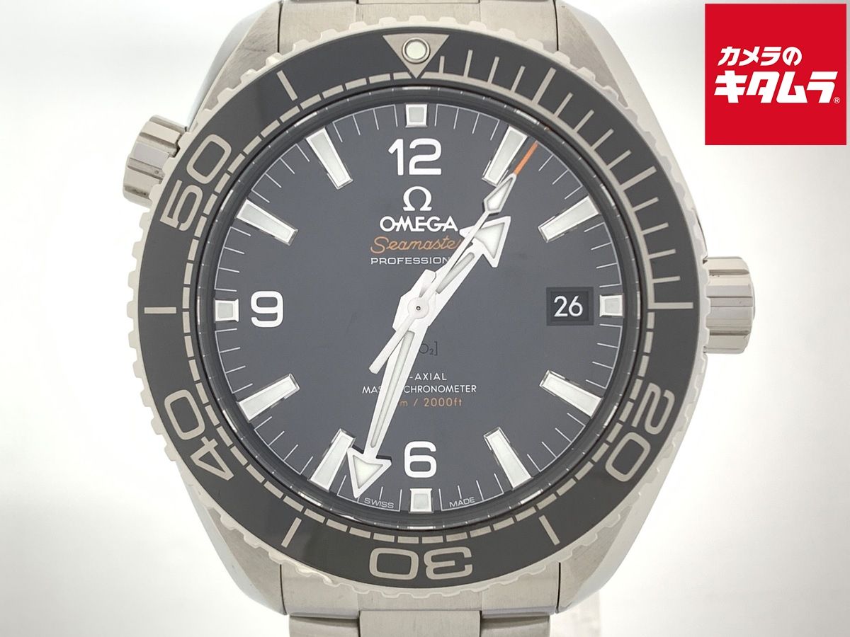 【中古】 【美品】 オメガ(OMEGA) シーマスター プラネットオーシャン ブラック 215.30.44.21.01.001 ステンレススティール/セラミック