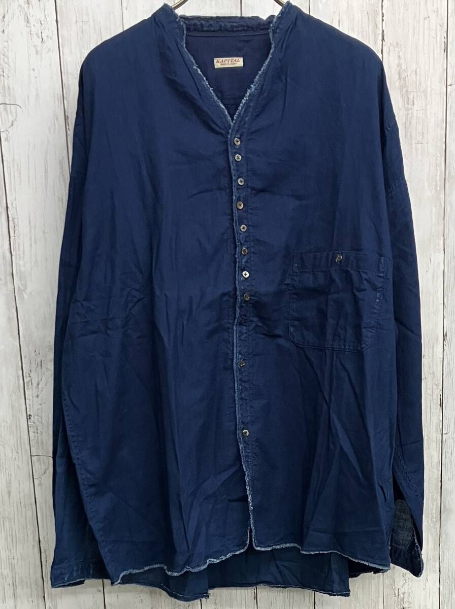 KAPITAL IDGガーゼSHOKA キャピタル 長袖シャツ EK-902 藍染 size3