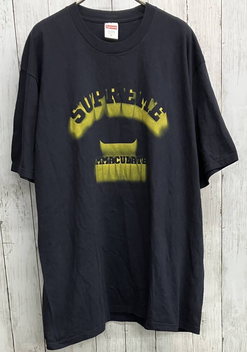 Supreme Shadow Tee シュプリーム 半袖Tシャツ クルーネック ネイビー size XL