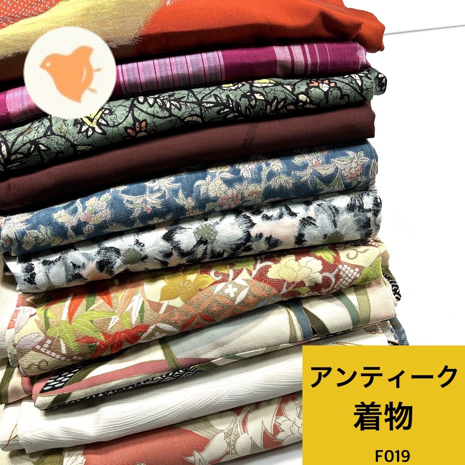 アンティーク着物 10枚 着物まとめ売り【F019】同梱購入歓迎 リメイク