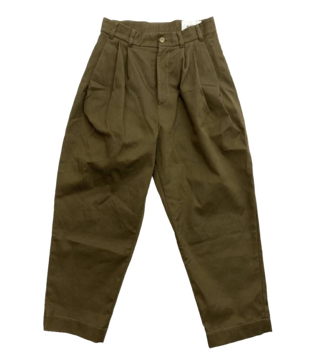 HED MAYNER 18ss TUCK WIDE PANT カーキ メンズ SIZE 38 ヘッドメイナー