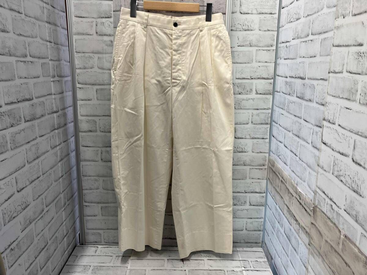 NEAT/2タックパンツ/サイズ44(S-M)/ナチュラルホワイトカラー/ニート