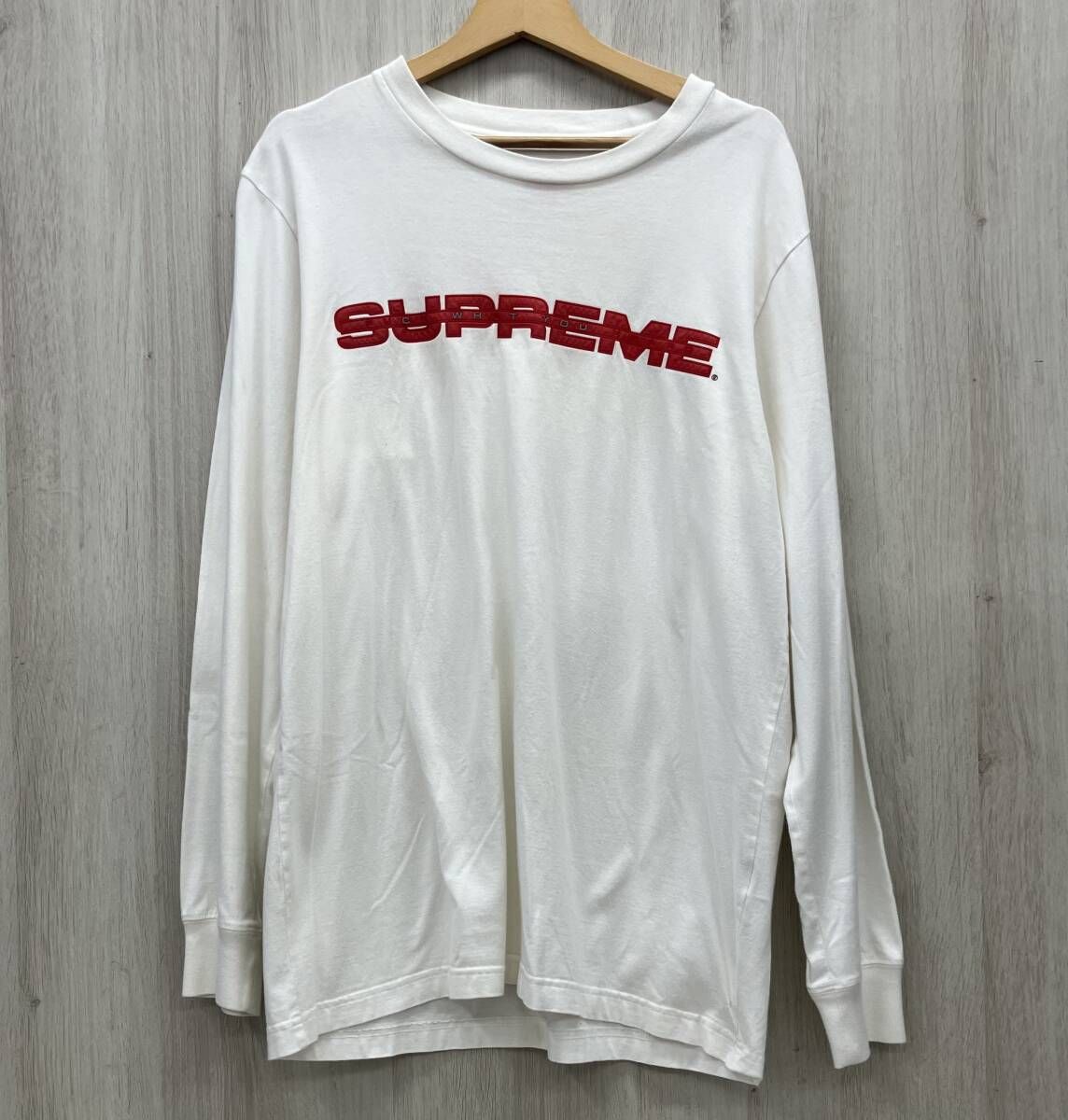Supreme Fuck What You Heard Long Sleeve T Short Cotton シュプリーム 長袖 T シャツ コットン ホワイト 白 藤沢大庭店