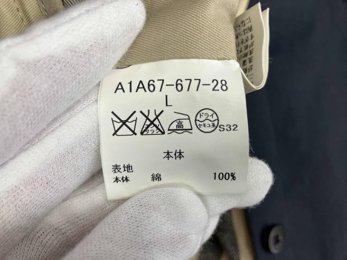 BURBERRY LONDON バーバリーロンドン A1A67-677-28 ネイビー コート