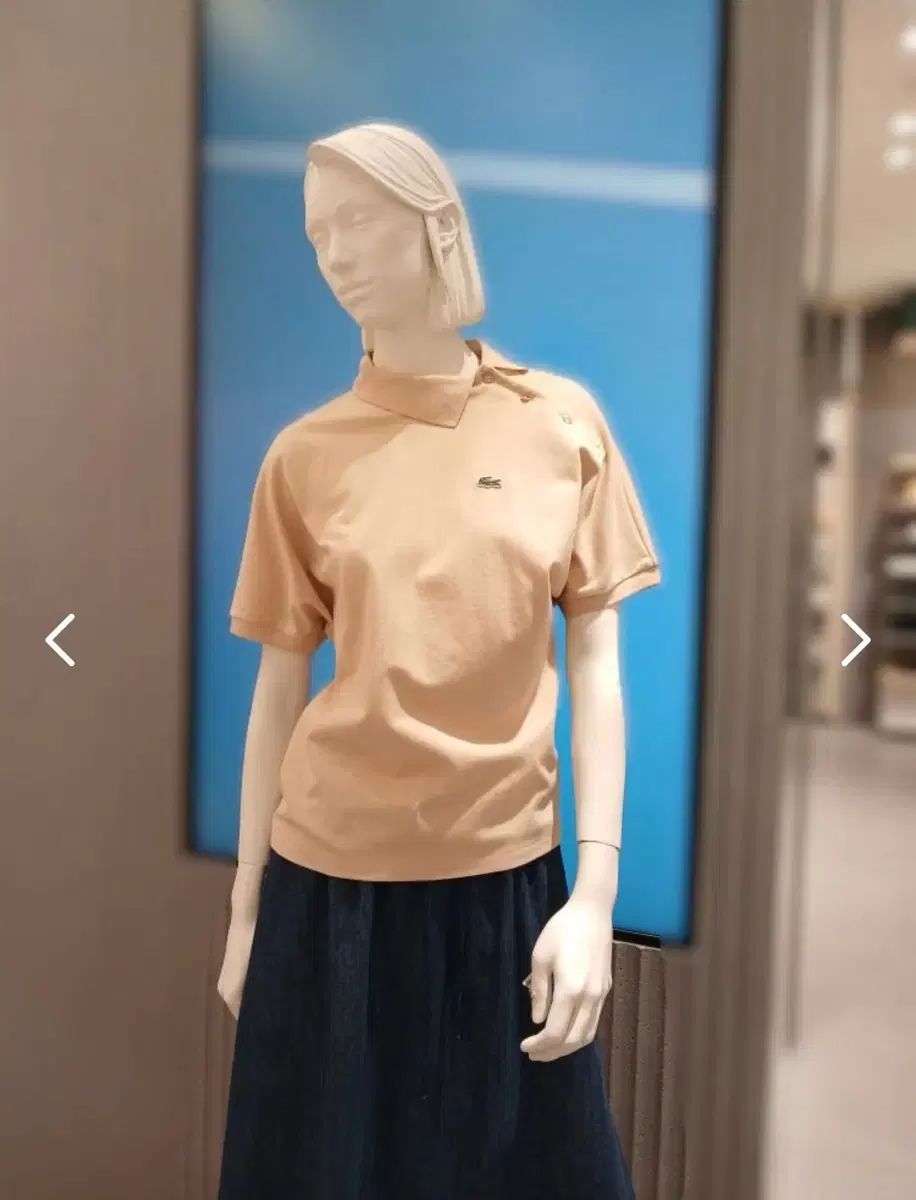 ラコステ 斜めボーダー プラケット ポロTシャツ