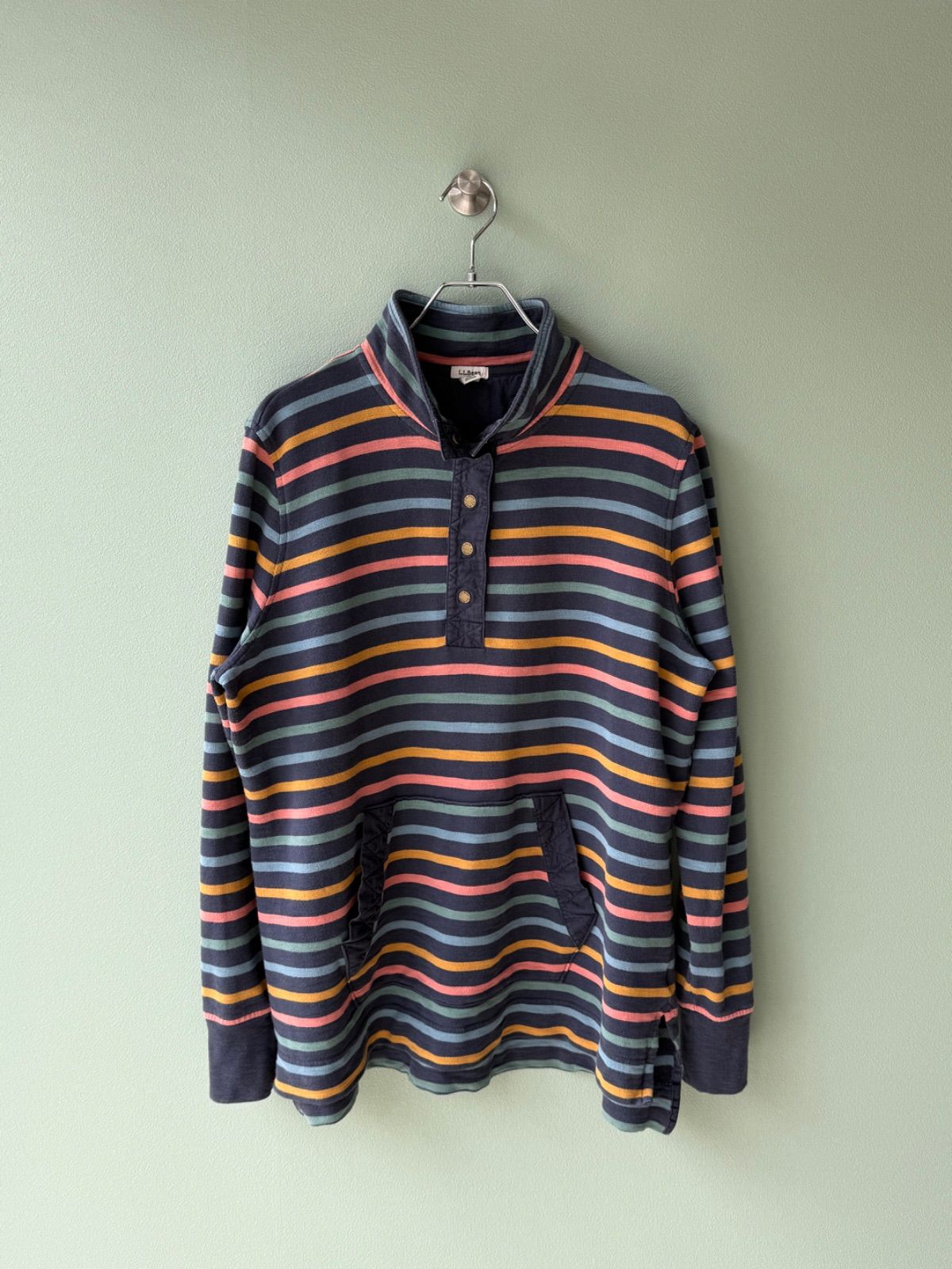 L.L.Bean 00s Multi Border Sweatshirt