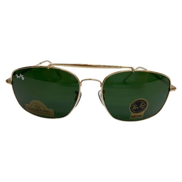 未使用/Ray-Ban レイバン/サングラス/RB3560/ゴールドカラー×グリーン系/ケース付き/クロス付き/FB4438 未使用/Ray-Ban レイバン/サングラス/RB3560/ゴールドカラー×グリーン