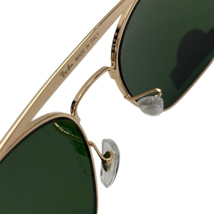 未使用/Ray-Ban レイバン/サングラス/RB3560/ゴールドカラー×グリーン系/ケース付き/クロス付き/FB4438 未使用/Ray-Ban レイバン/サングラス/RB3560/ゴールドカラー×グリーン