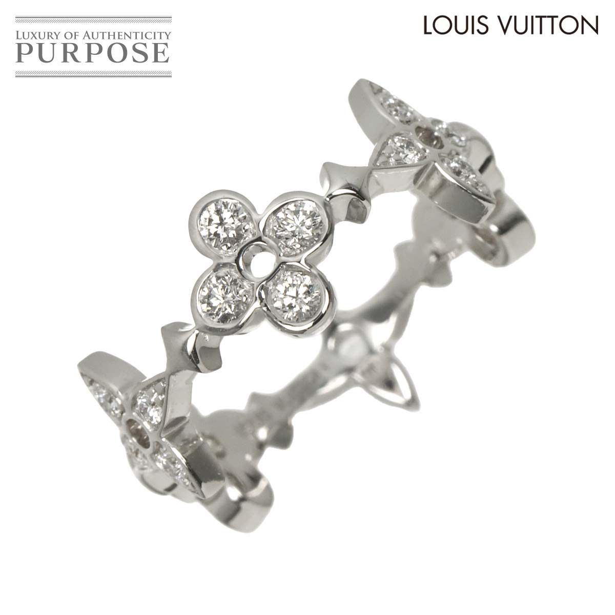 ルイ ヴィトン LOUIS VUITTON ファイン ダンテル #50 リング ダイヤ K18 WG ホワイトゴールド 750 指輪 Diamond Ring 90323414
