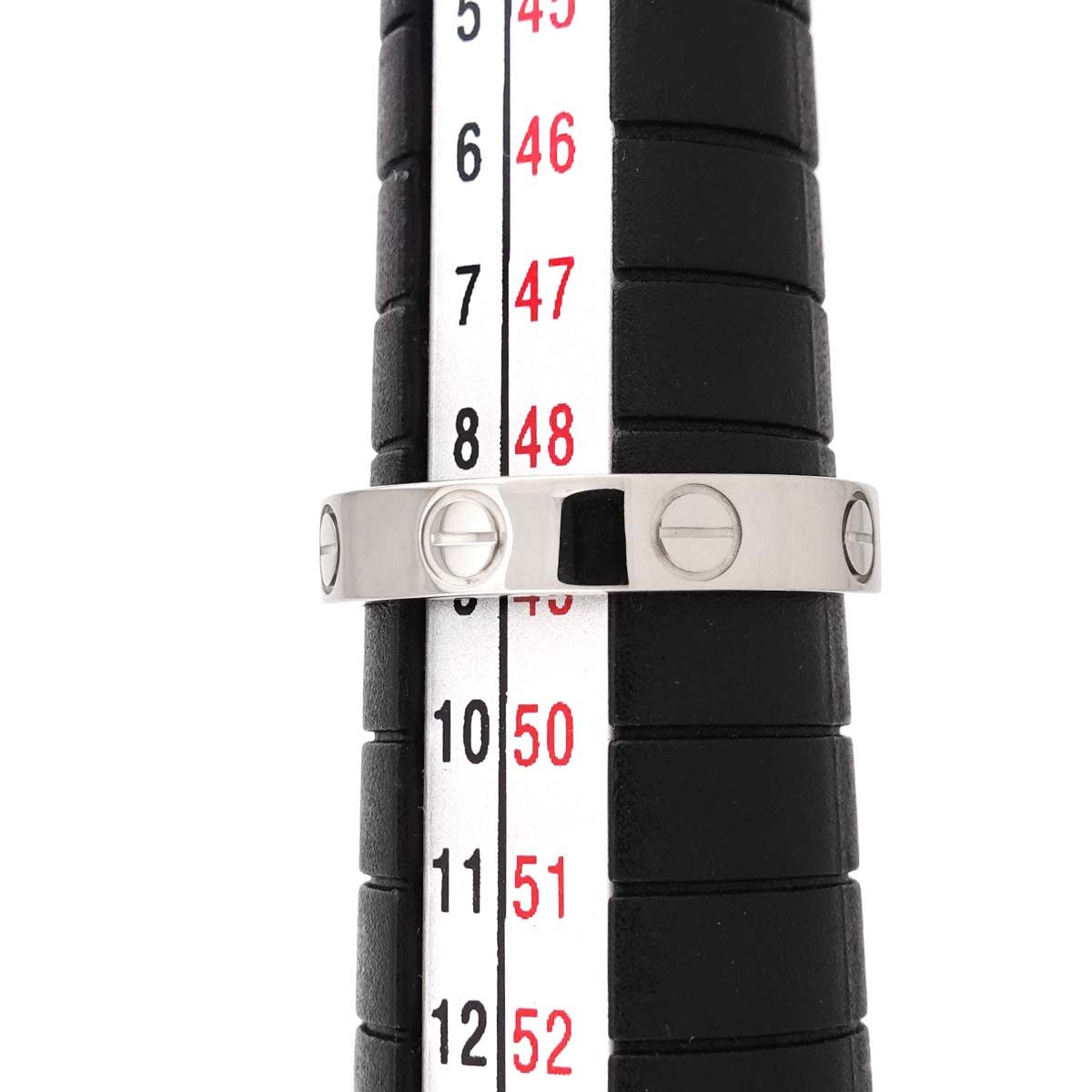 カルティエ Cartier ミニラブ #49 リング K18 WG ホワイトゴールド 750