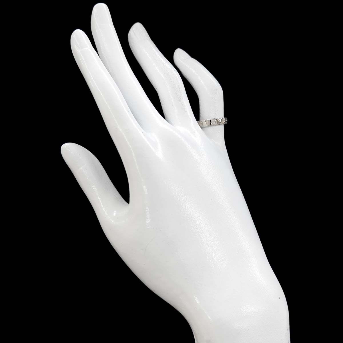 カルティエ Cartier ミニラブ #49 リング K18 WG ホワイトゴールド 750