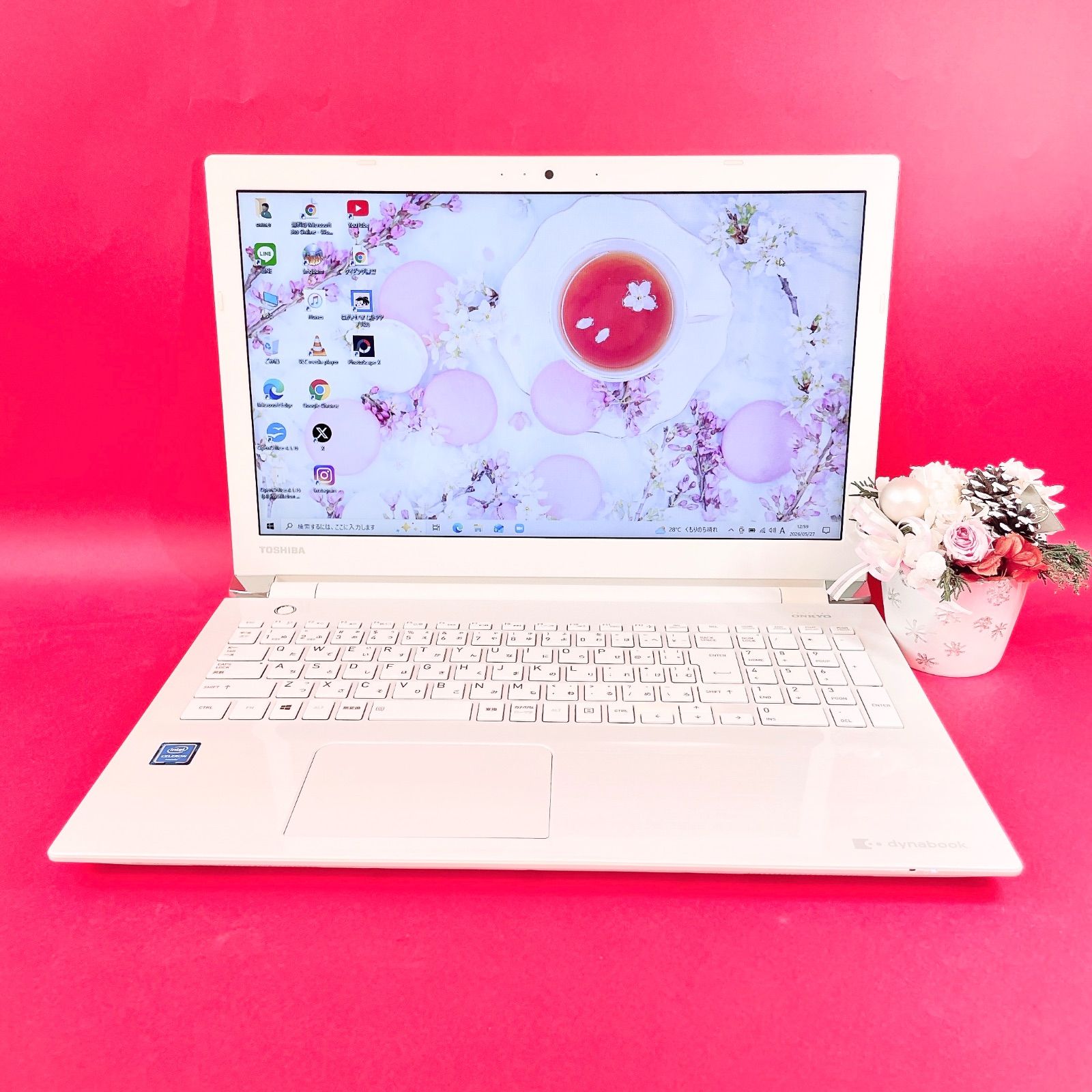 なんちゃってdynabook① T45 Celeron 東芝dynabook T45 Celeron/SSD256GB/Office付 - メルカリ