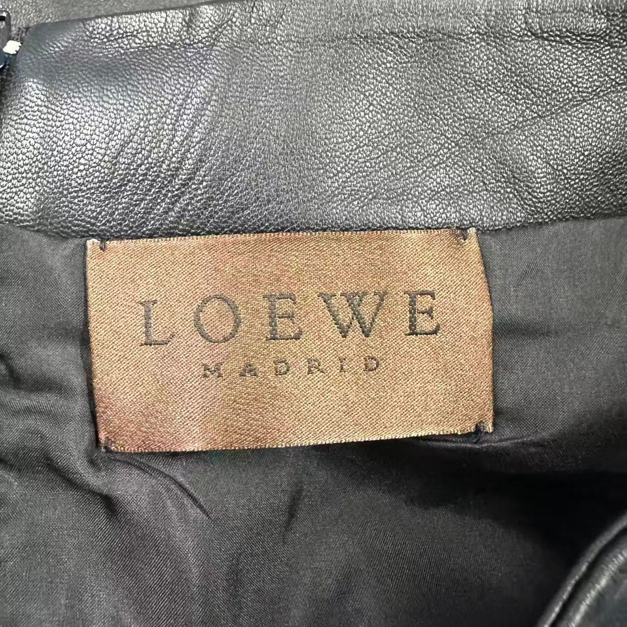 Loewe ロエベ　レザーパンツ 極美品 LOEWE ロエベ ボトムス レザー パンツ ブラック サイズ46