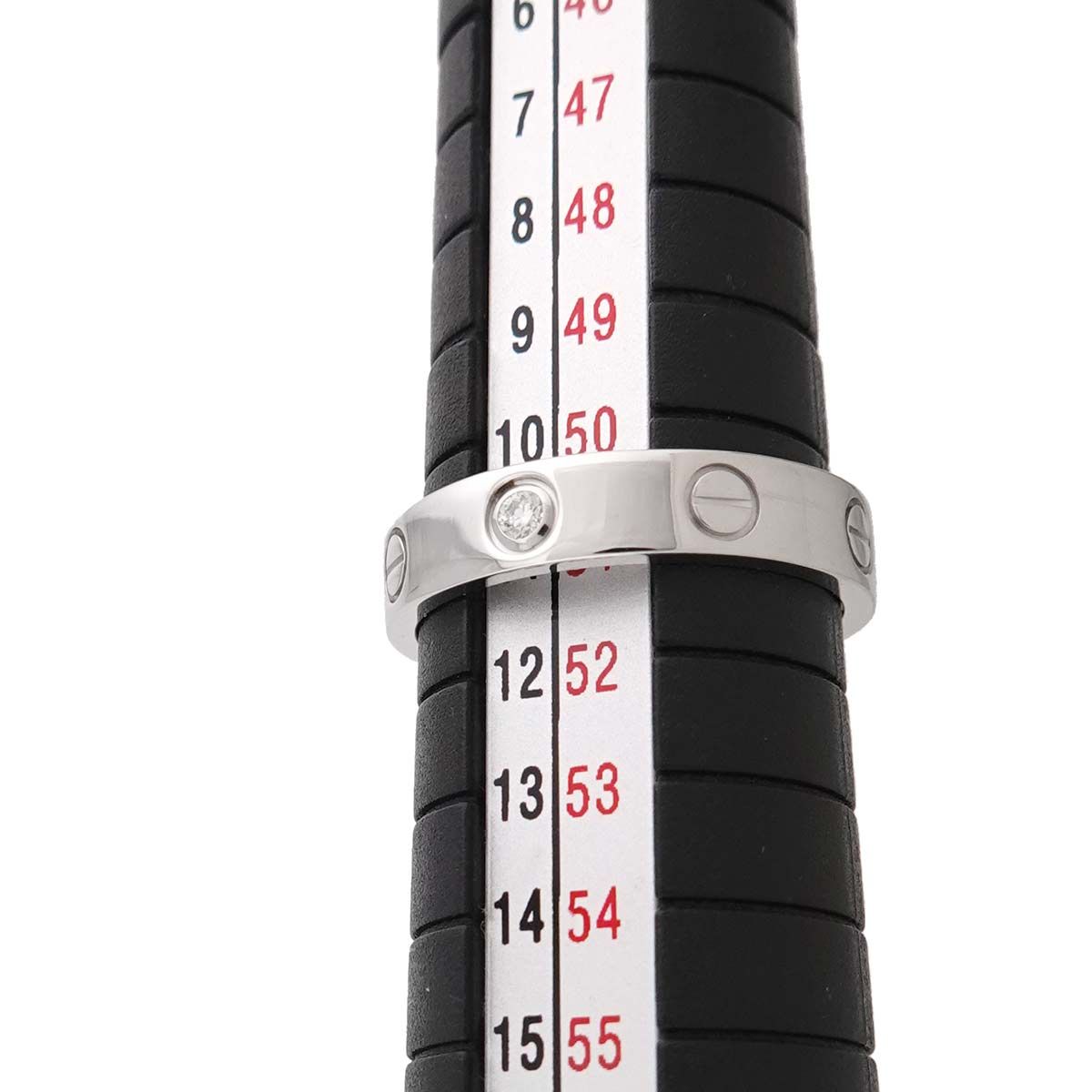カルティエ Cartier ミニラブ #51 リング ダイヤ K18 WG ホワイト