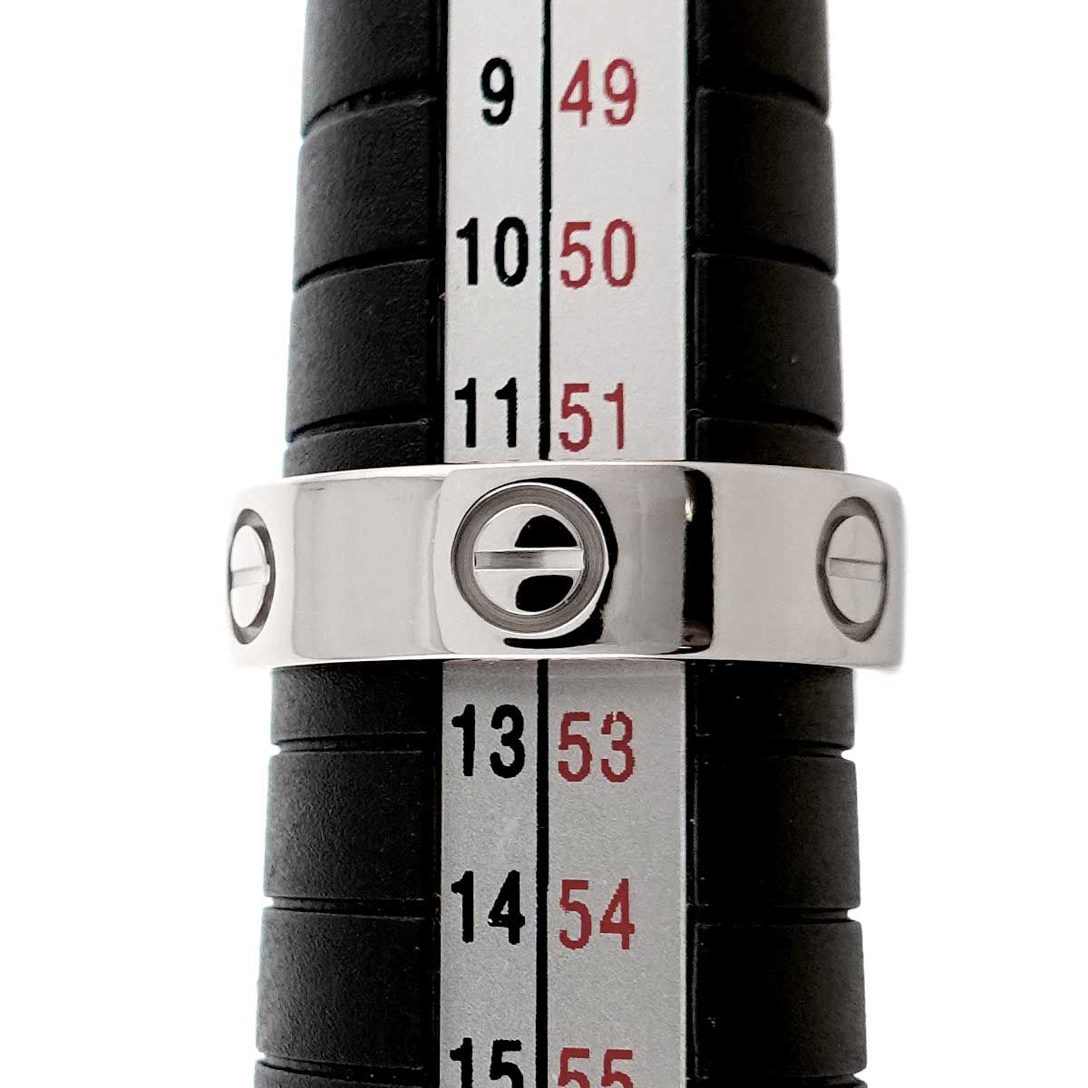 カルティエ Cartier ラブ #52 リング K18 WG ホワイトゴールド 750
