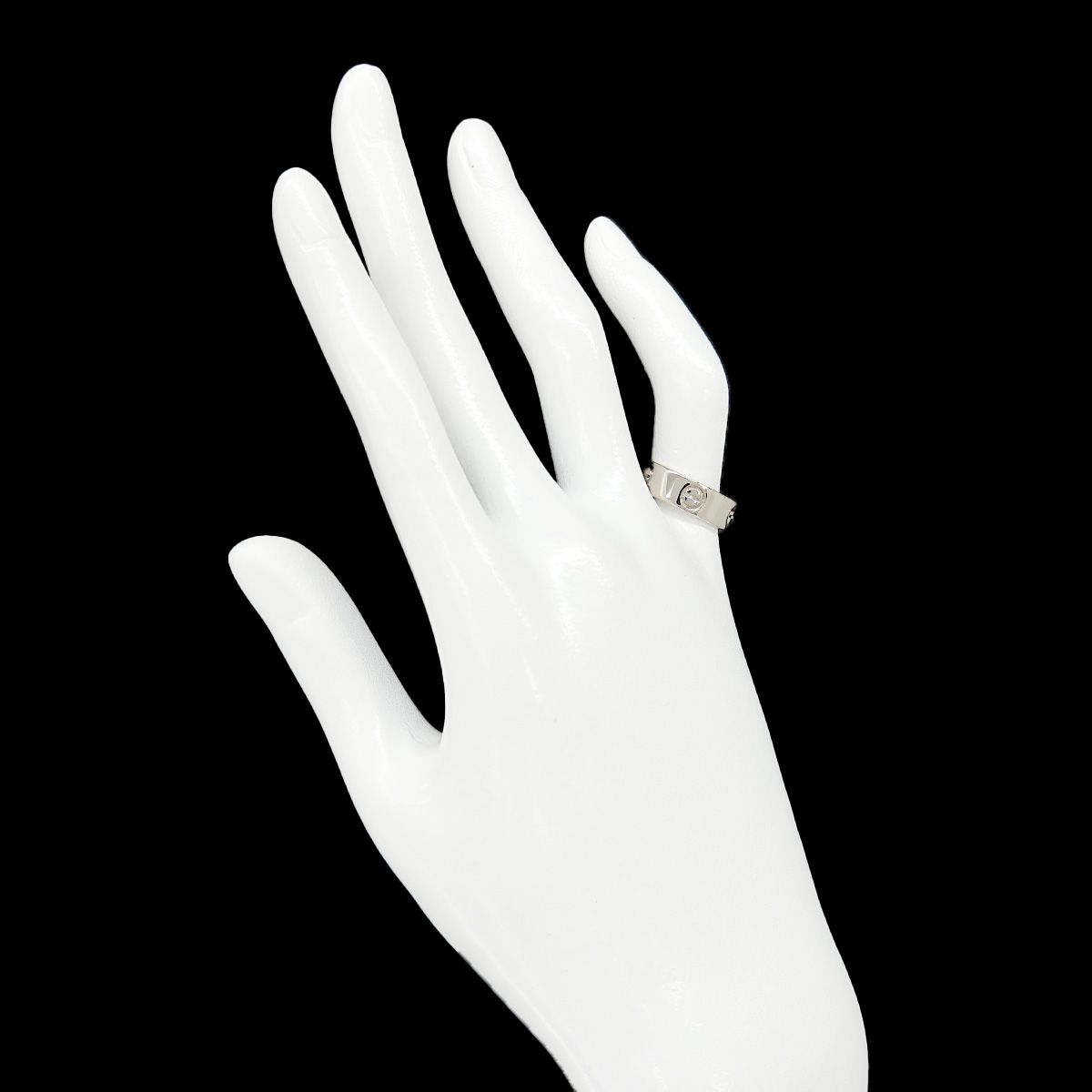 カルティエ Cartier ラブ #52 リング K18 WG ホワイトゴールド 750