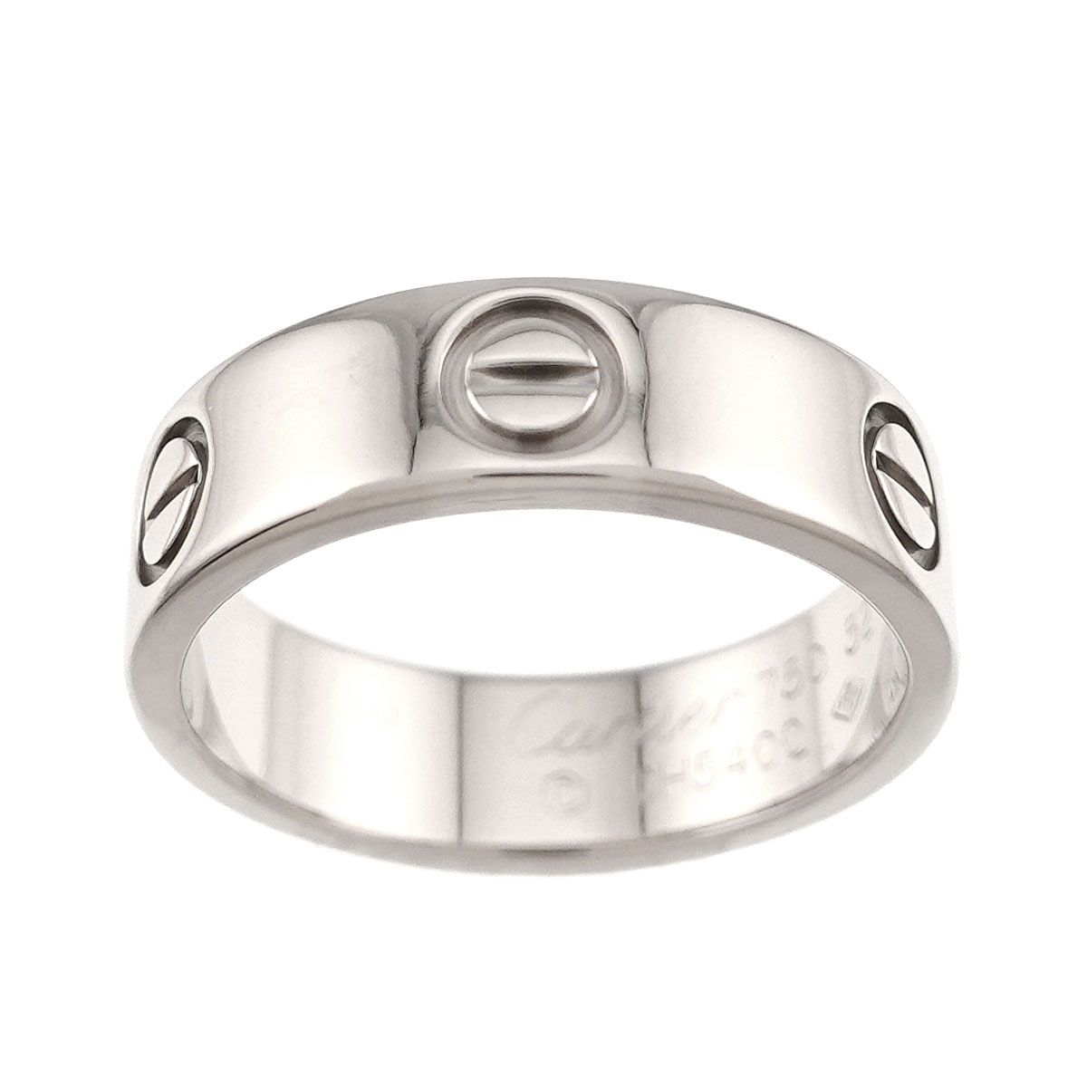 カルティエ Cartier ラブ #52 リング K18 WG ホワイトゴールド 750