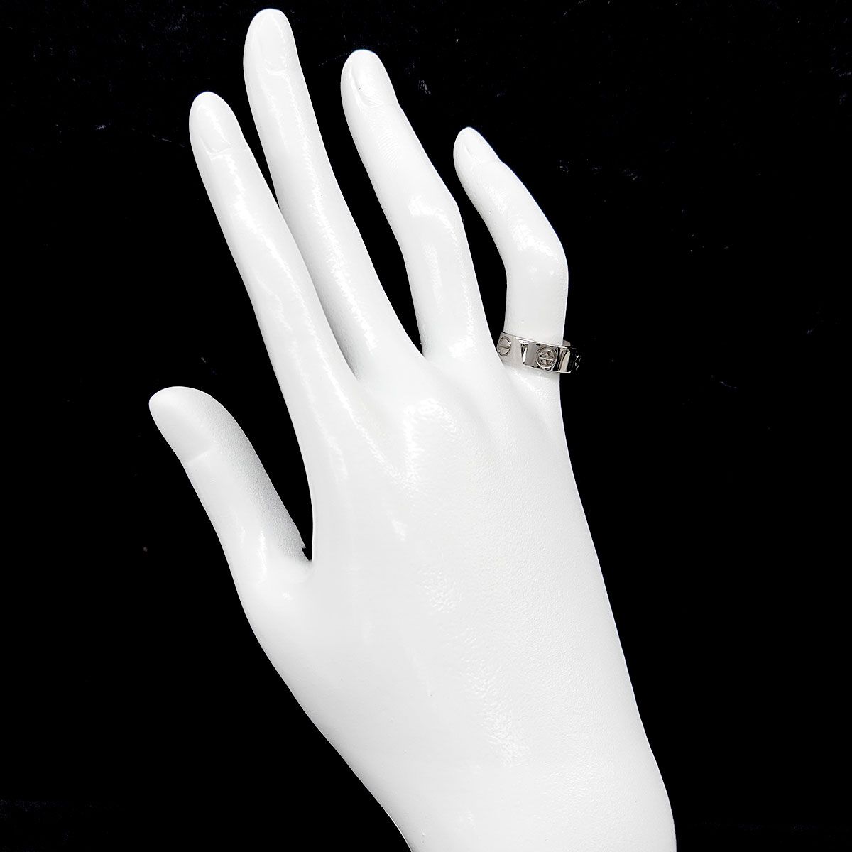 カルティエ Cartier ラブ クラシック #48 リング K18 WG ホワイト