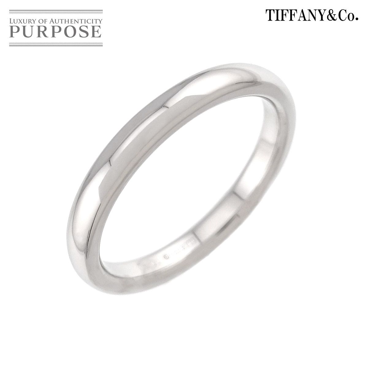 ティファニー TIFFANY&Co. スタッキング バンド 14号 リング Pt プラチナ 指輪 Stacking Ring 90326494