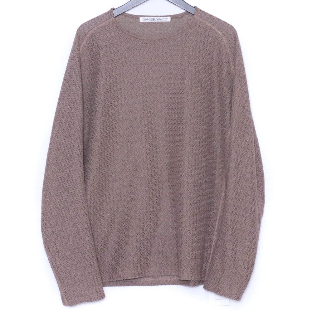 未使用 OPPOSE DUALITY Russel Long Sleeve サイズ48 ベージュ OD4011CAS