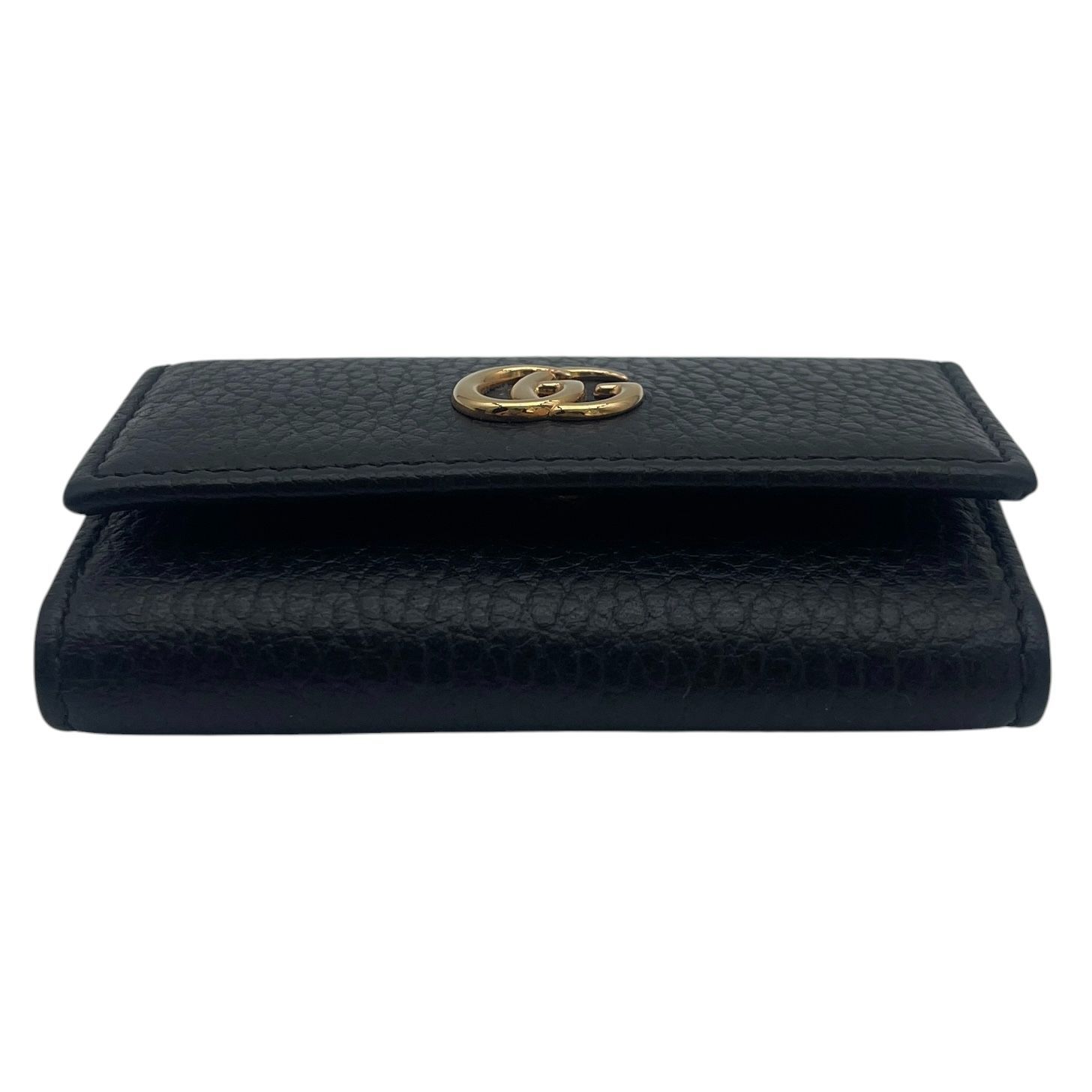 ◇極美品◇グッチ GGマーモント 6連キーケース レザー ブラック×ゴールド金具 極美品 GUCCI グッチ 6連キーケース GGマーモント レザー ブラック