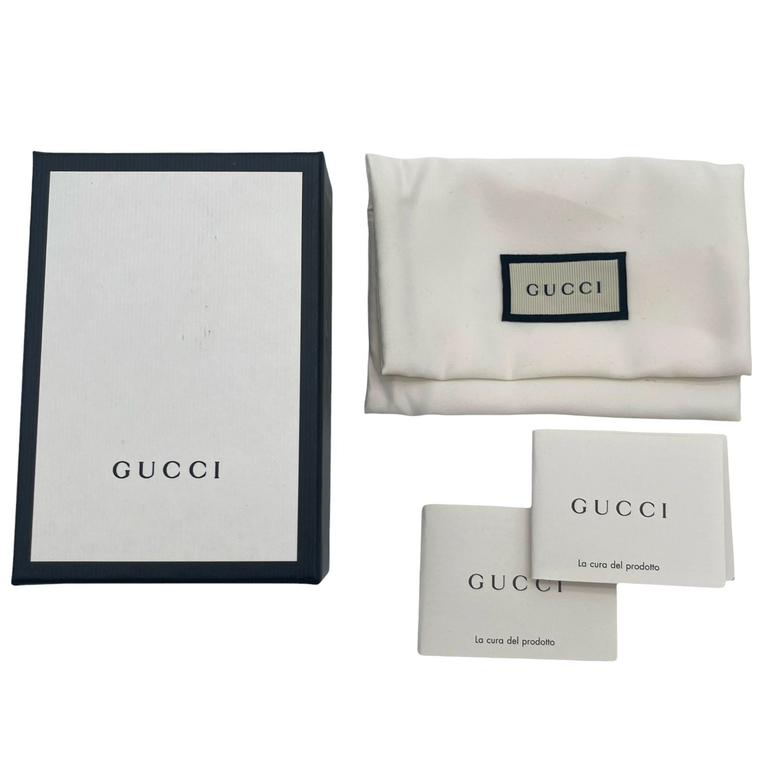 極美品 GUCCI グッチ 6連キーケース GGマーモント レザー ブラック
