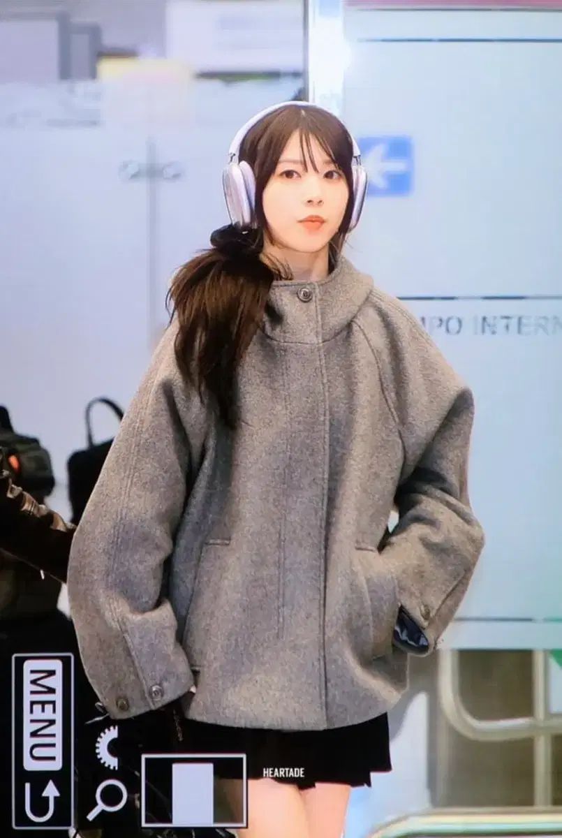 アイレット ウール モカ 着用/新品 タイプサービス Hooded Half Coat