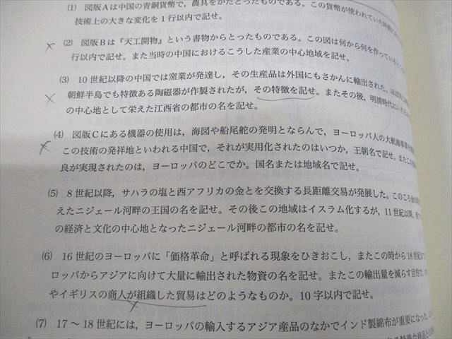 鉄緑会 東京大学 高3 世界史 東大世界史問題集 問題/解答解説篇
