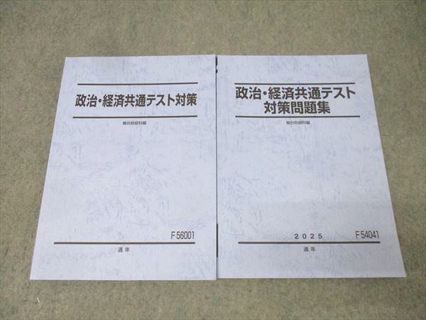 駿台 政治・経済 政経共通テスト対策/問題集 テキスト通年セット 状態良 2025 計2冊 023S0D