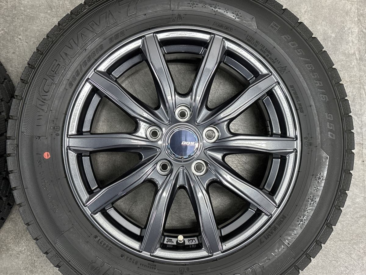 バリ溝 美品】DOS 16in 6.5J +53 PCD114.3 グッドイヤー アイスナビ7