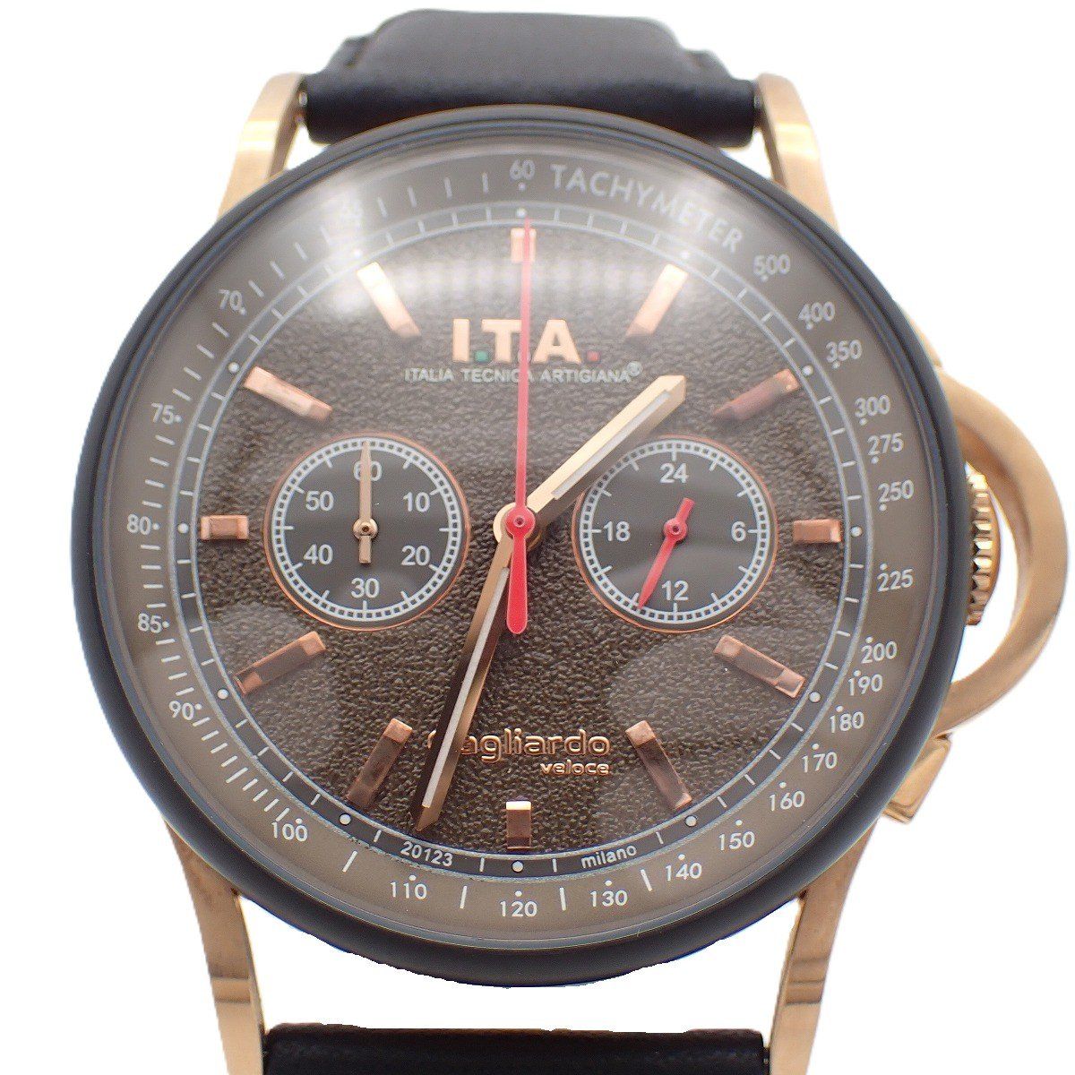 美品】I.T.A. ガリアルド ヴェローチェ クロノグラフ クォーツ I.T.A 