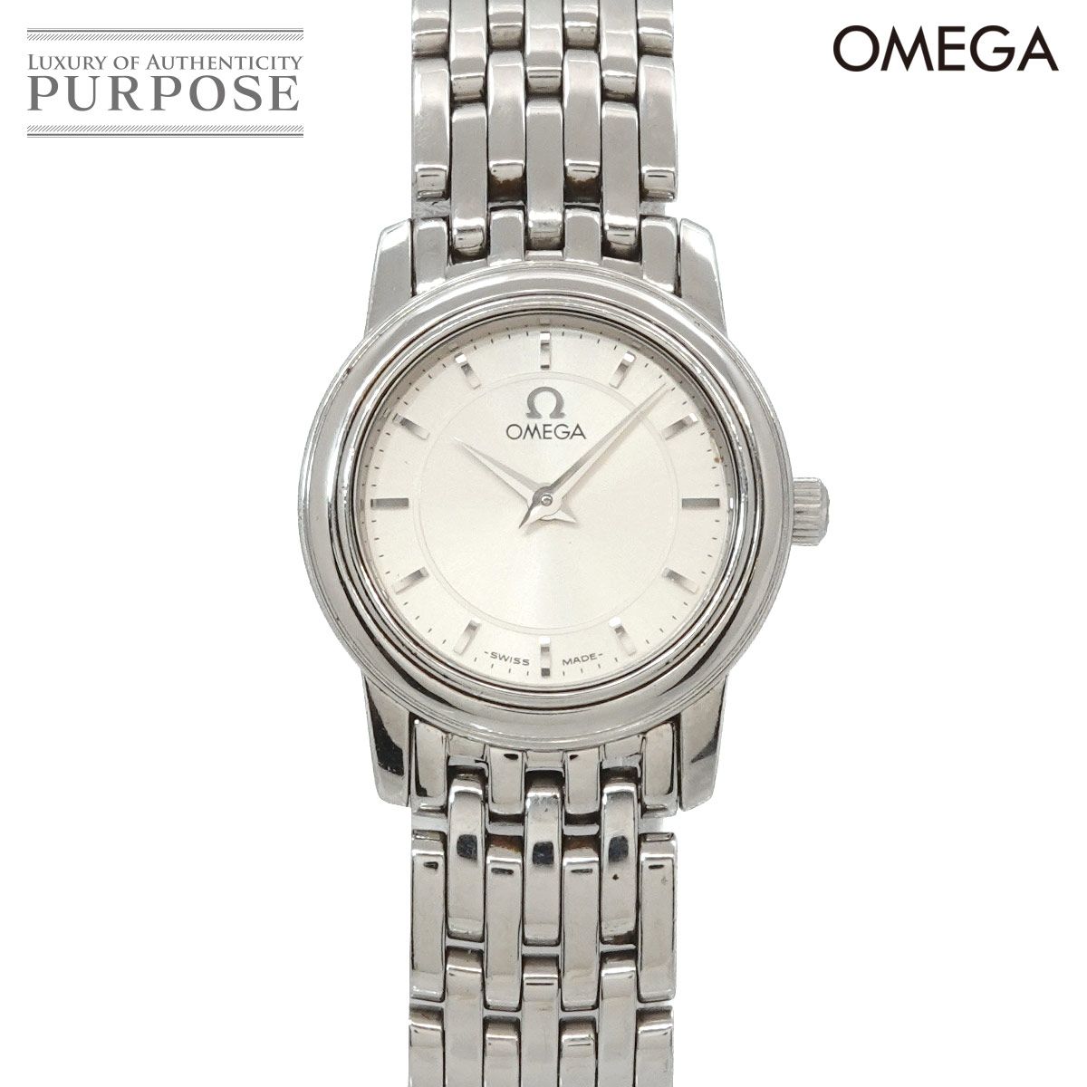 オメガ OMEGA デビル プレステージ 4570 31 レディース 腕時計 シルバー クォーツ ウォッチ De Ville 90327551