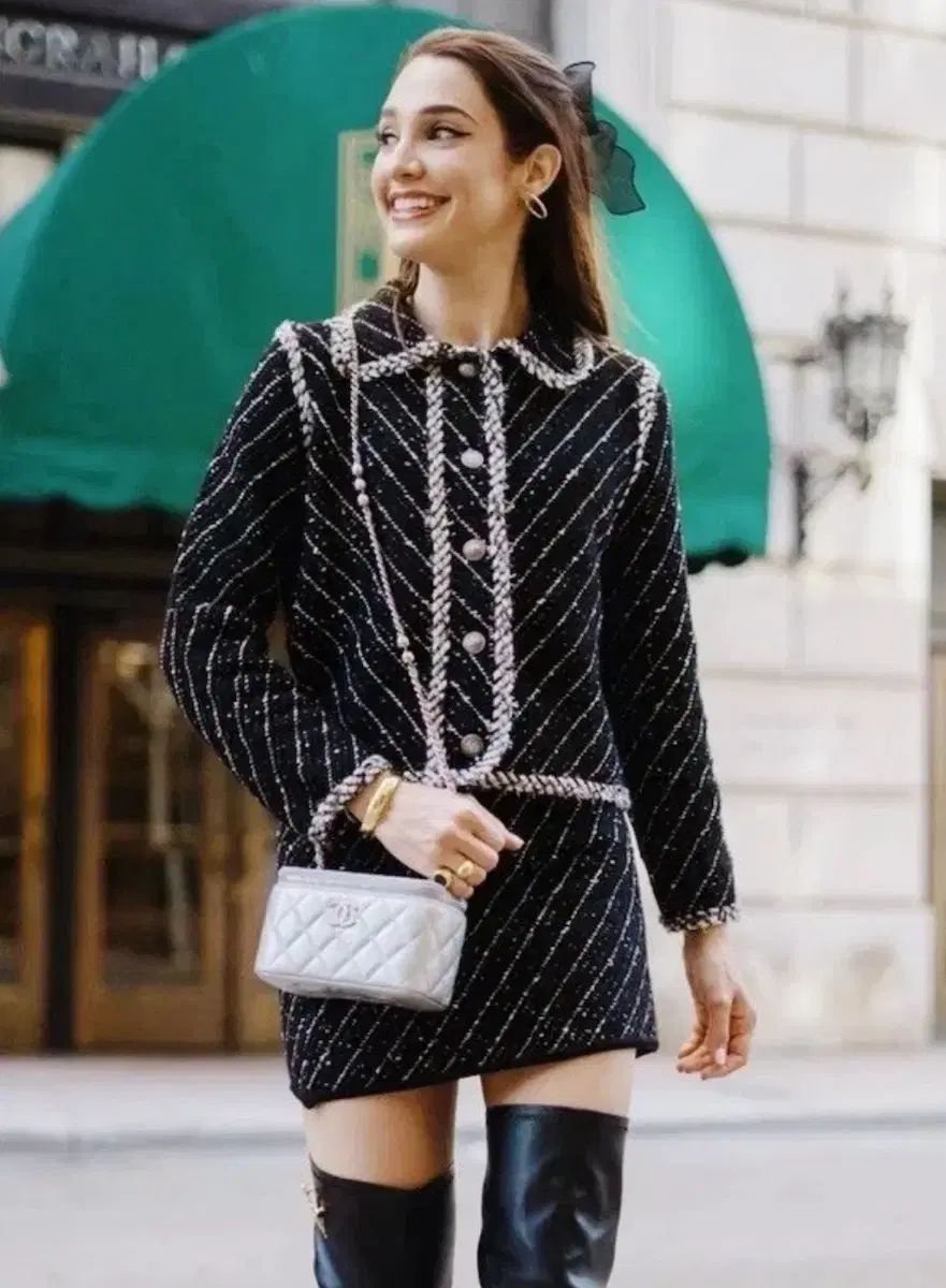 ZARA ブラック ツイード セットアップ