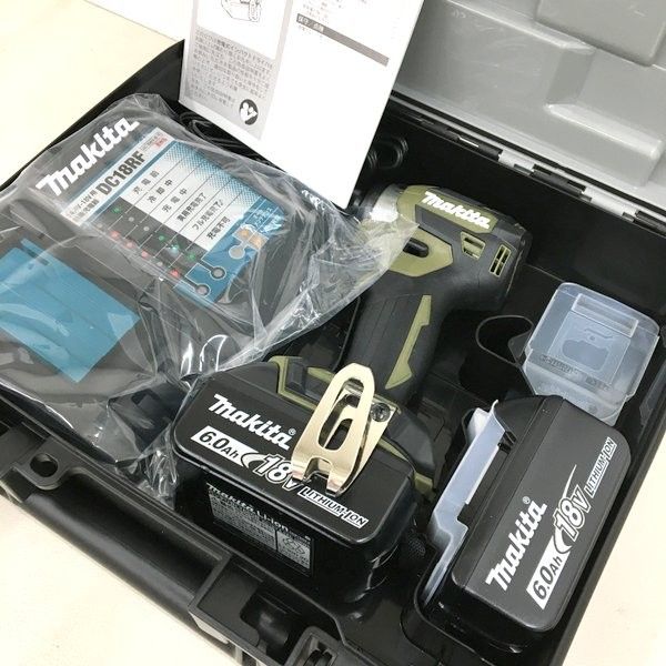 makita マキタ 充電式インパクトドライバ TD173DRGXO 18V オリーブ 純正品 コードレス 電動工具 未使用★ DT566-
