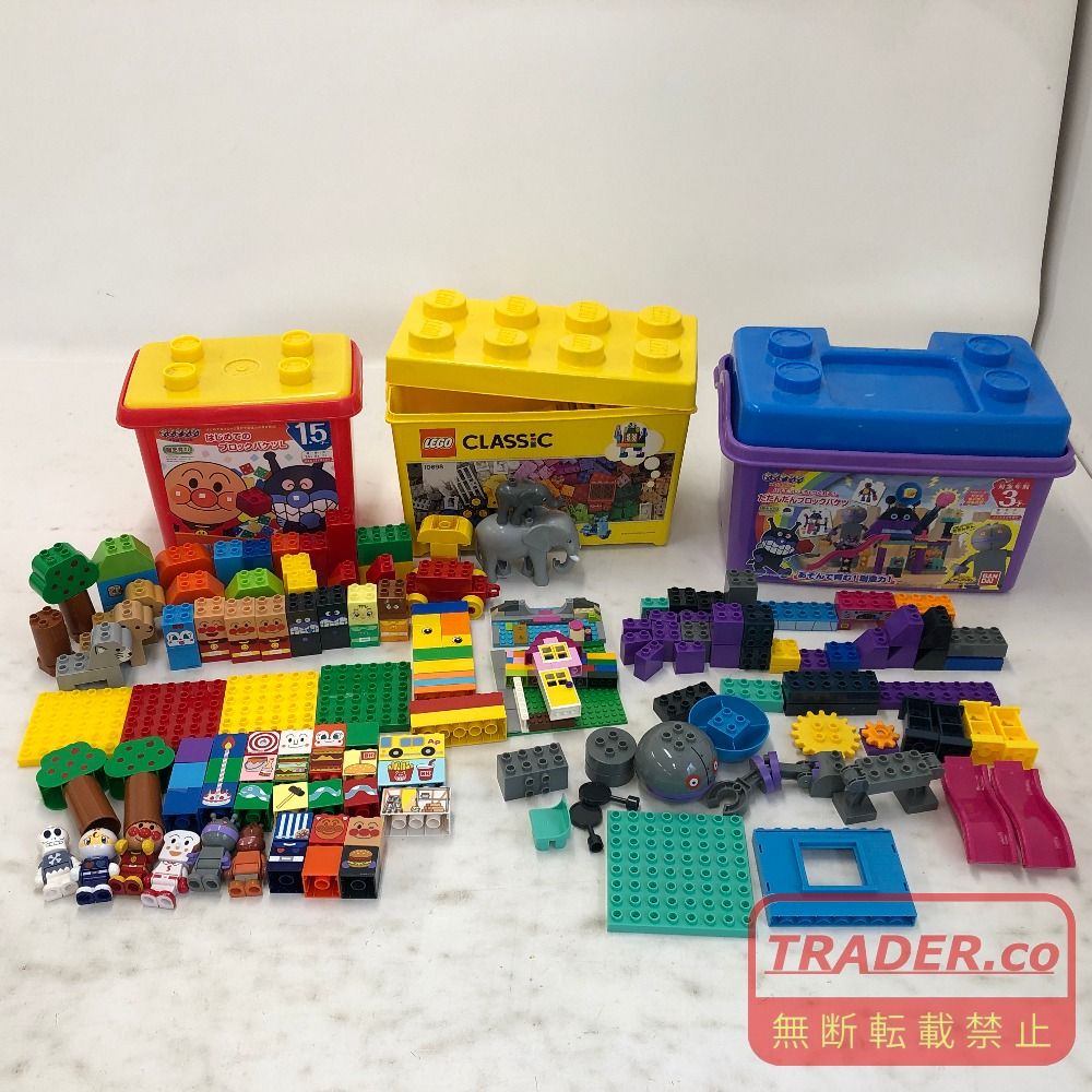02w25388 LEGO レゴ CLASSIC /アンパンマン ブロックバケツ 3点セット 