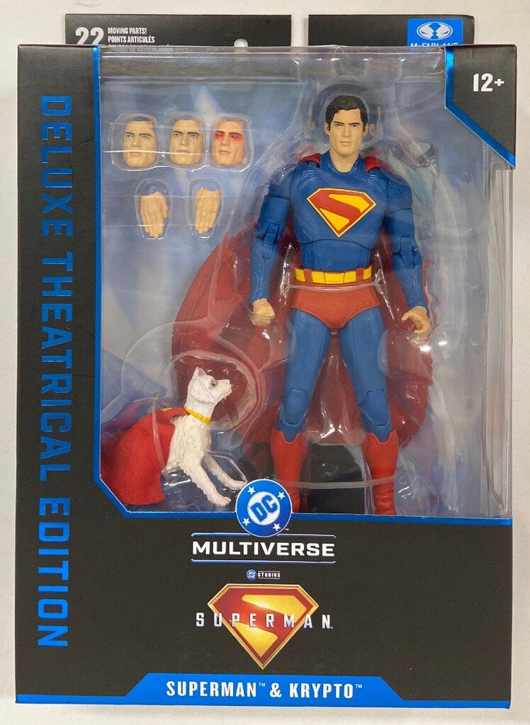 MCFARLANETOYS DC MULTIVERSE SUPER MAN & KRYPTO DELUXE THEATRICAL EDITION